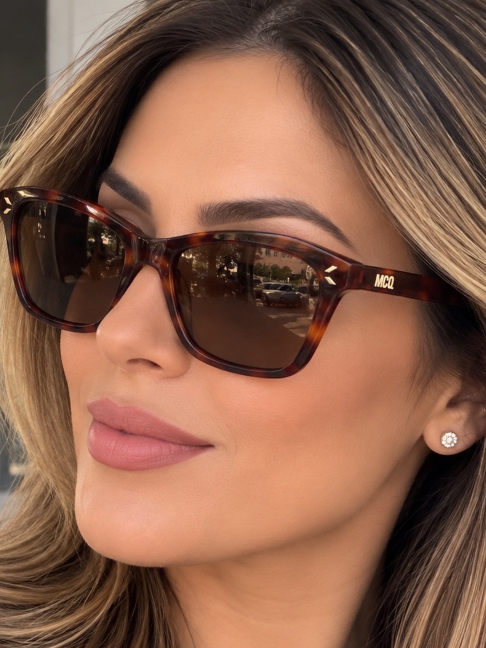MCQ Tortoiseshell Sunglasses - Brown Lenses